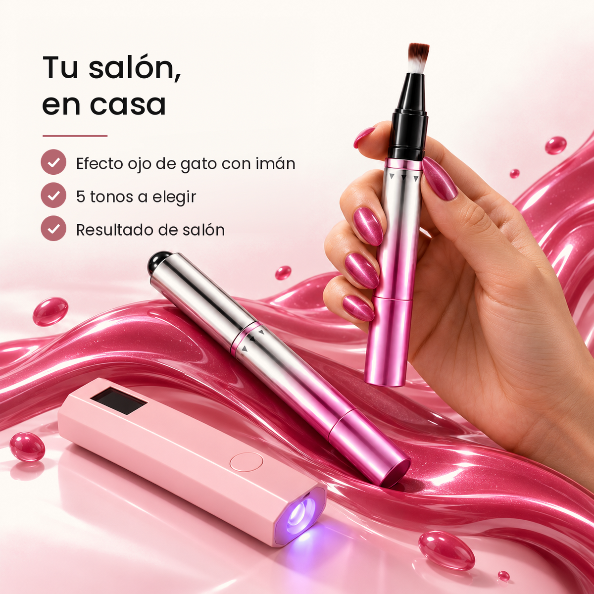 Manicura ojo de gato profesional